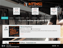 Tablet Screenshot of intenseradio.net